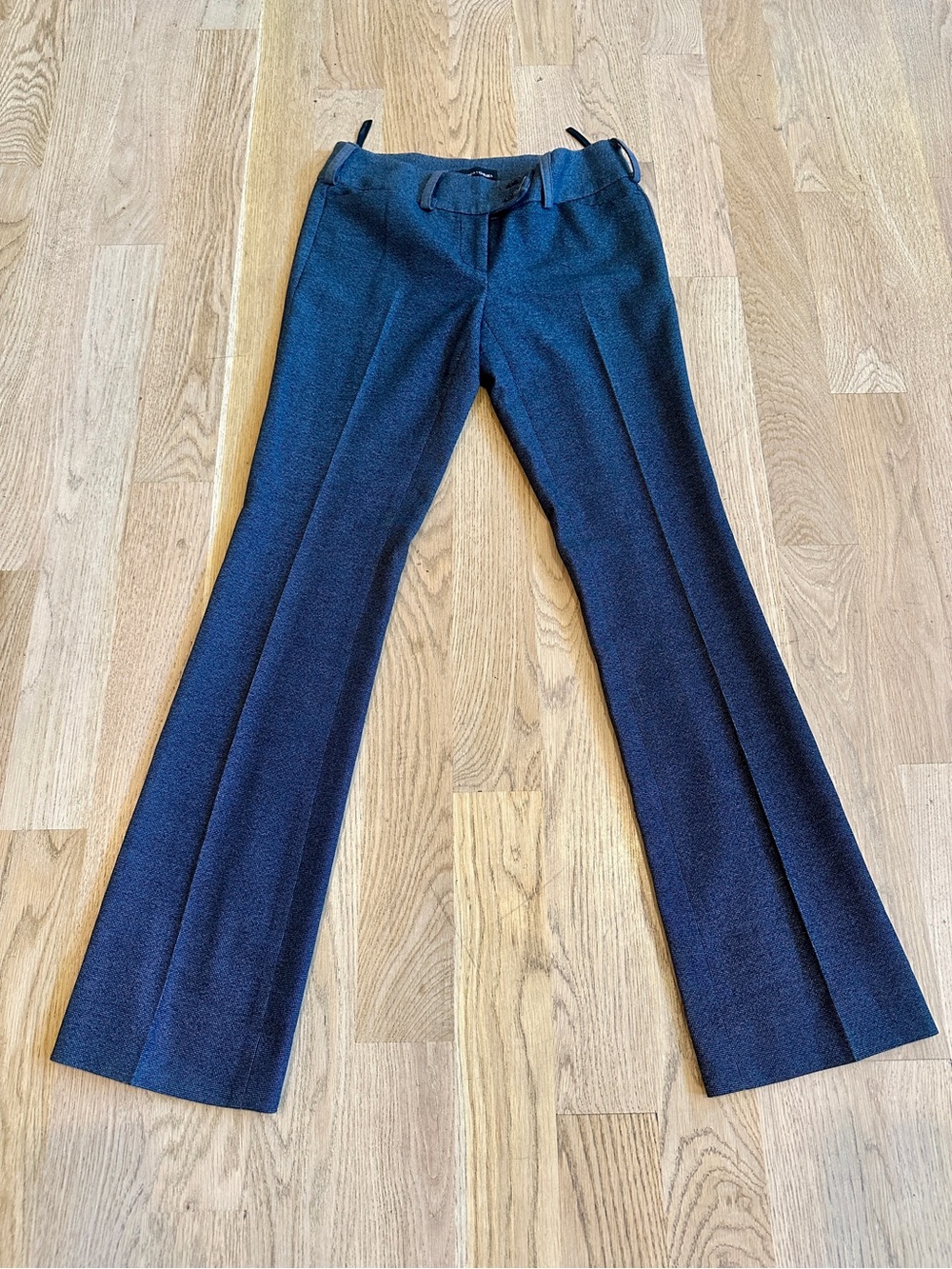 Amanda + Chelsea Charcoal Gray Bootcut Flared Trouser Dress Pants Size 0 NWOT - Picture 1 of 8